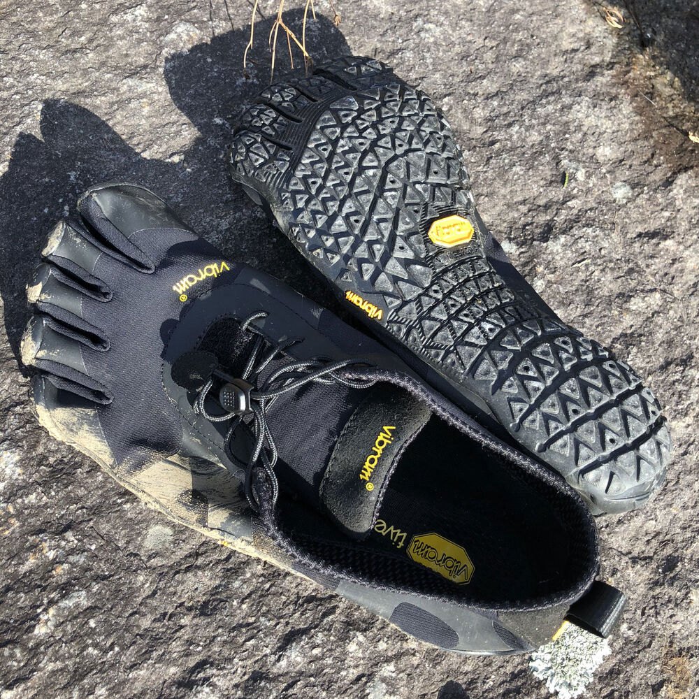 Vibram Five Fingers Mens V-Alpha - Hiking Shoes Black - YPN912750